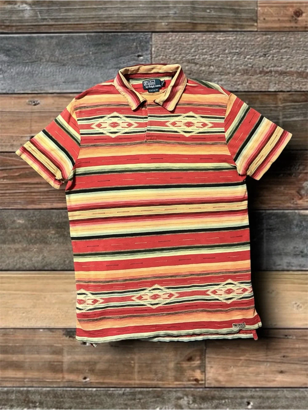 VTG. 90’S POLO RALPH LAUREN WESTERN POLO SHIRT- SIZE LARGE